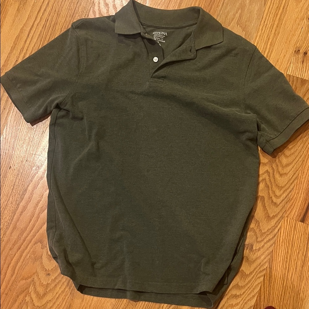 Merona Men's Dark Green Polo Shirt